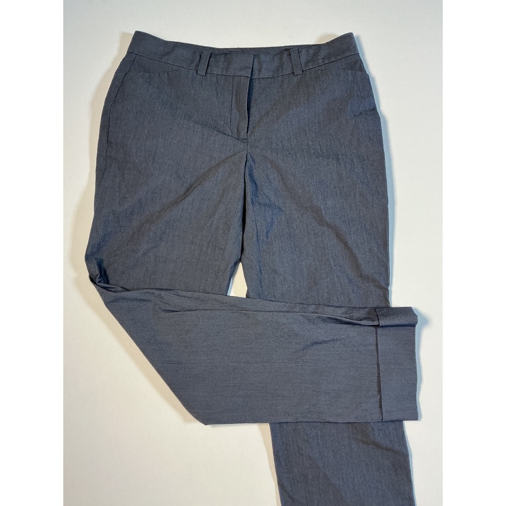 Brooks Brothers Natalie Fit Pants Charcoal Gray Cuffed Cropped Dress Trousers 0